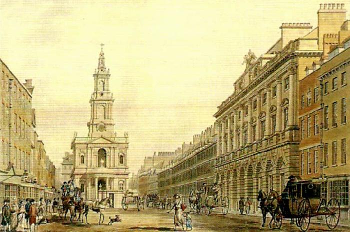 thomas malton the strand with somerset house oil painting picture